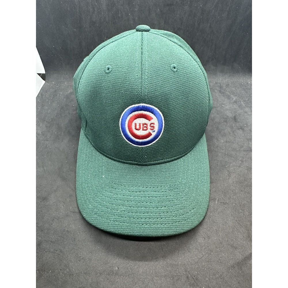 Vintage YUPOONG Chicago Cubs Green  Hat Cap, FlexFit S-M‎
